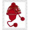 China caráter inverno malha Beanie Hat com Pompon bolas para meninas (1-3505)